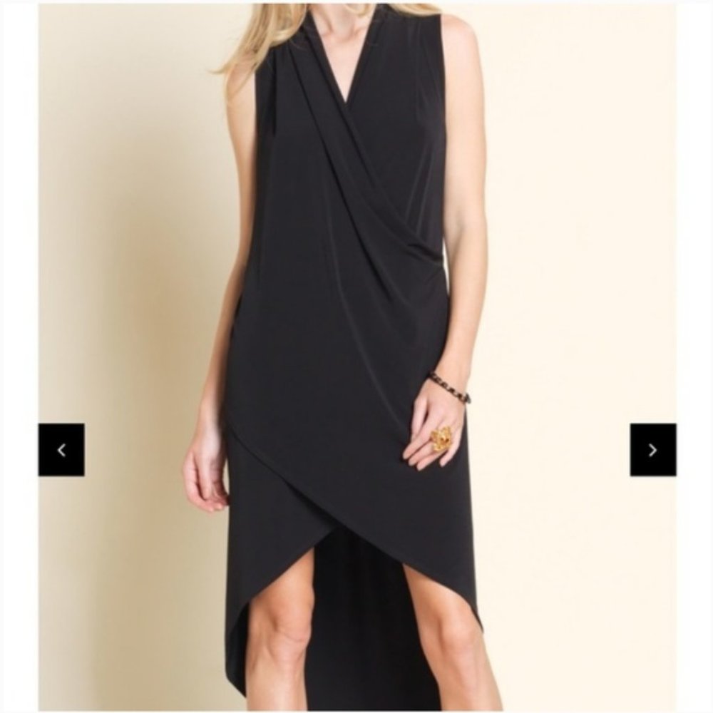 Clara Sun Woo High Low Midi Wrap Dress
